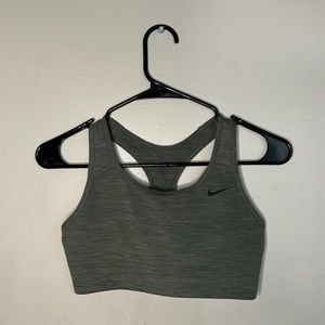 Nike Womens Swoosh Sports Bra Grey